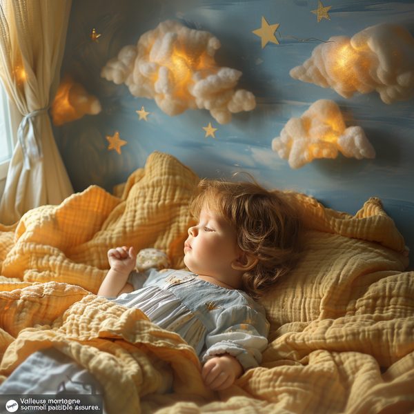 Veilleuse montagne bébé: sommeil paisible assuré